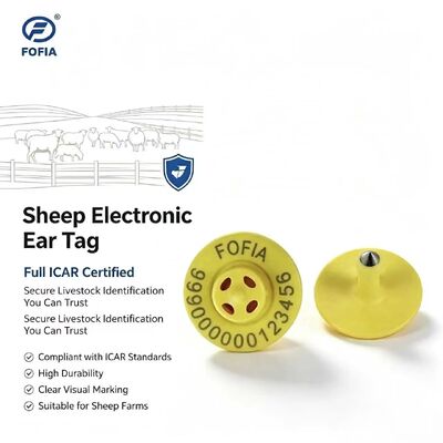 Yüksek Kaliteli Yeni OEM ET957 134.2kHz TPU Çipli Hayvan Kulak Küpeleri Domuz Koyun İnek için -10cm Okuma Mesafesi -20~80C ICar