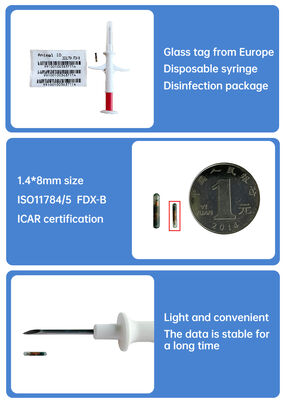FOFIA Yeni RFID 134.2kHz Hayvan Mikroçip FDX/EM4305 IP67 Su geçirmez Sığır/Domuz/Koyun Hayvanlık Evcil hayvan enjeksiyon PP
