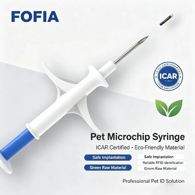 FOFIA ZS007 RFID 134.2kHz Hayvan Mikroçip FDX/EM4305 Çip IP67 Su geçirmez Hayvanlık Evcil Hayvan Enjeksiyon Plastik Ambalaj Yeni 1.5