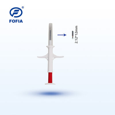Fofia RFID Enjekte Edilebilir Hayvan Mikroçipi 134.2 kHz ISO 11784 11785 Su Geçirmez 2.12 X 12 mm Evcil Hayvan Kimliği