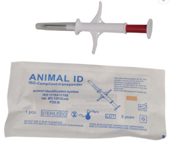 Şok Direnci RFID Transponder Etiket Okuma Menzili 3-10 Cm Köpekler için implant Kediler için mikroçip izleyici
