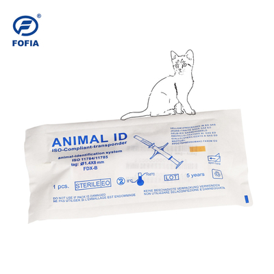 Köpekler İçin RFID 134.2khz Kimlik Hayvan İzleyici Mikroçip