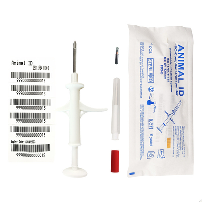 Köpekler / Kedi için 1.4 * 8mm Beyaz Iso Standart Mikroçip