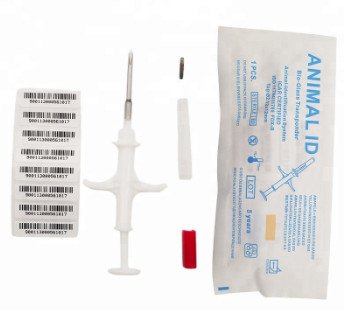 Hayvanların kimliğini belirlemek için 15 basamaklı evrensel sterilize mikroçip yerleştiricisi