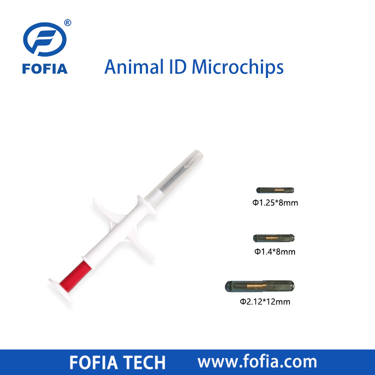 Atlar İçine Eklenebilir Mikroçip 134.2khz Rfid Hayvan Çip Pet Id Enjekte edilebilir Mikroçipler Hayvanlar İçin Şırınga