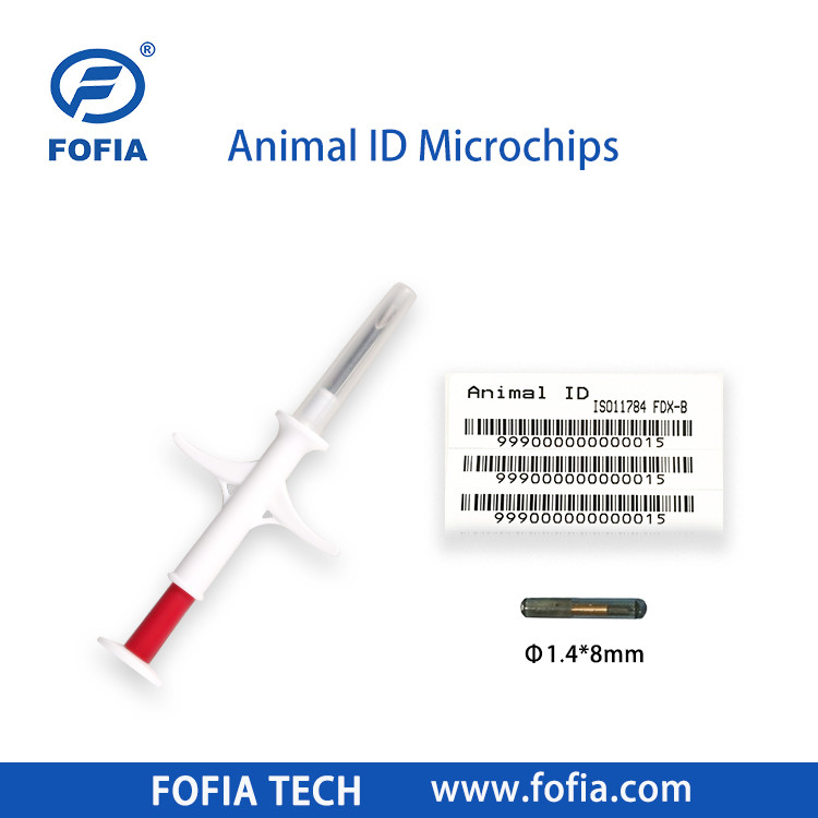20 Yıllık Performans Rfid Hayvan Çipleri Pet Id Enjekte edilebilir Mikro Çipler Hayvanlar İçin Şırınga