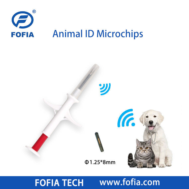 Fofia 2026 Sıcak Satış RFID 134.2kHz Hayvan Kimliği Mikroçip Entegre Tip Kulak Etiketi ZS009 Sığır Evcil hayvan enjeksiyonu için su geçirmez