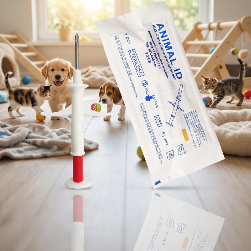 Yavru Köpekler ve Yavru Kediler için Yüksek Hassasiyetli ZS007 ISO Standardı Mini Mikroçip Enjektör