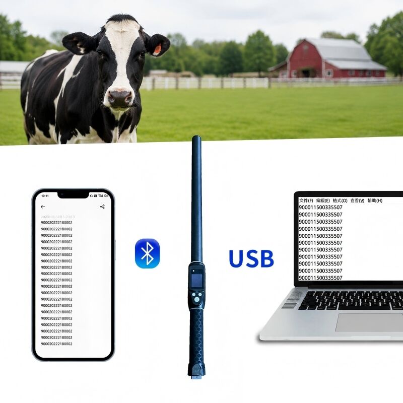 PT290 LF RFID çubuğu okuyucu. 134.2KHz Bluetooth el tarayıcısı protokol ISO11784/5 FDX-B ve HDX USB Bluetooth arayüzü ile.