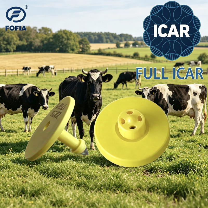 ICAR Sertifikasıyla Sığır Yönetimi Hayvan Tanımlama ve Takip Sistemi için Kalıcı Elektronik Kulak Etiketi