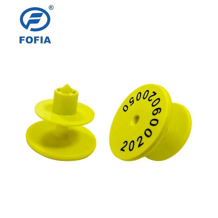 Sığır / koyun / domuz besleme yönetimi için UHF GPS Elektronik kulak etiketi