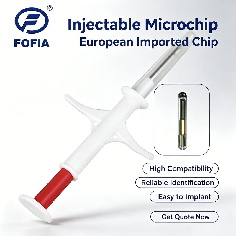 Fofia Yeni ICAR Sertifikalı RFID 134.2kHz PP Hayvan Kimlik Mikroçipi Evcil Hayvanlar İçin Su Geçirmez 1.5 Yıl Garanti