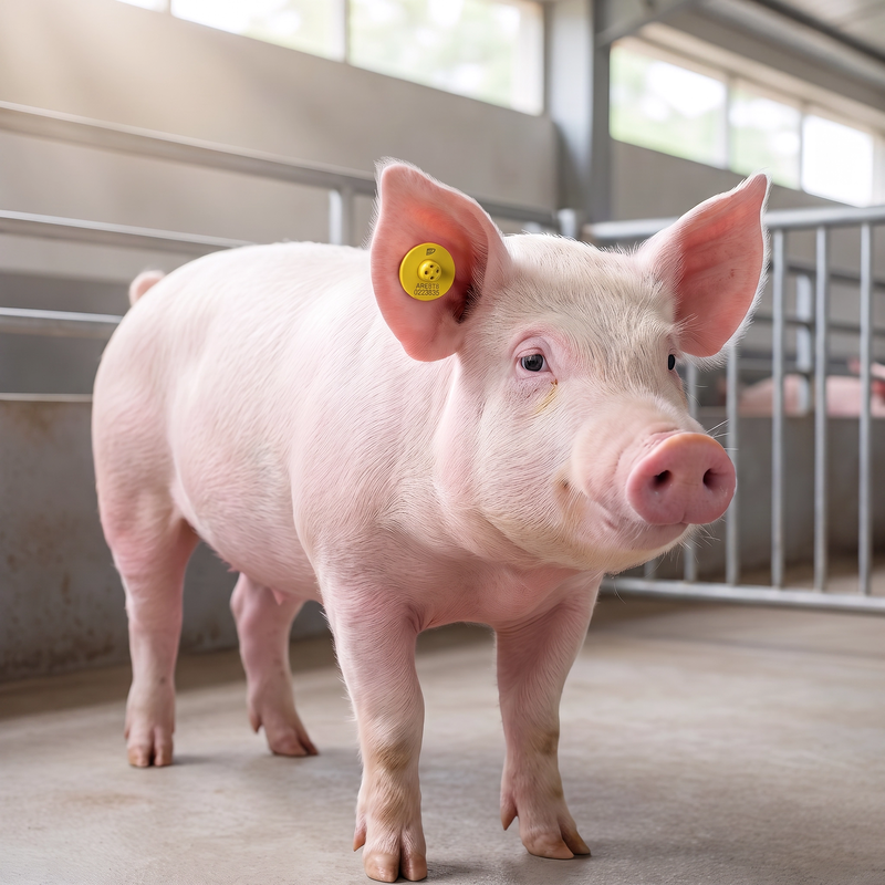 Hayvan izleme için FULL ICAR Sertifikalı 134.2KHz FDX-B RFID koyun kulak etiketi ET908
