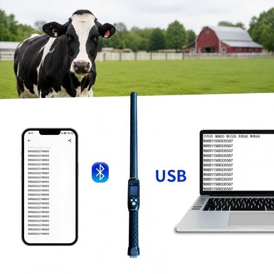 PT290 LF RFID çubuğu okuyucu. 134.2KHz Bluetooth el tarayıcısı protokol ISO11784/5 FDX-B ve HDX USB Bluetooth arayüzü ile.
